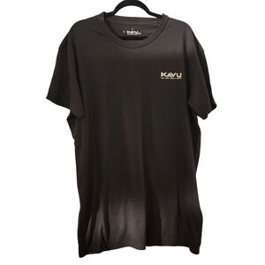 KAVU Klear Above Visibility Unlimited Organic Cotton Black Graphic T-Shirt XXL